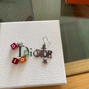 Authentic Dior Mismatched Earring Set